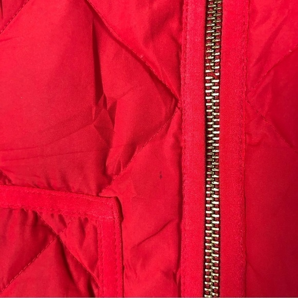 J. Crew Red Quilted Sleeveless Vest XXS - Picture 4 of 4